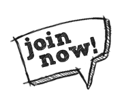 Join Now - Hand Drawn Black