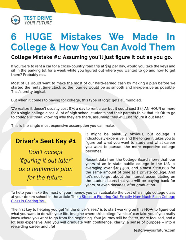 6 mistakes we made in college ebook